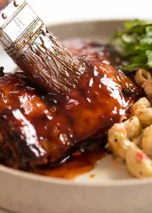 basting with hot sauce