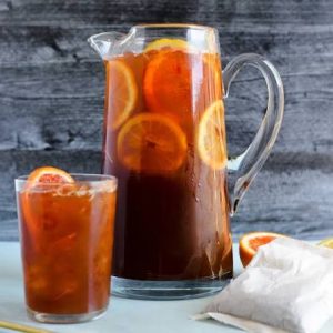 blacik tea with fruity flavor